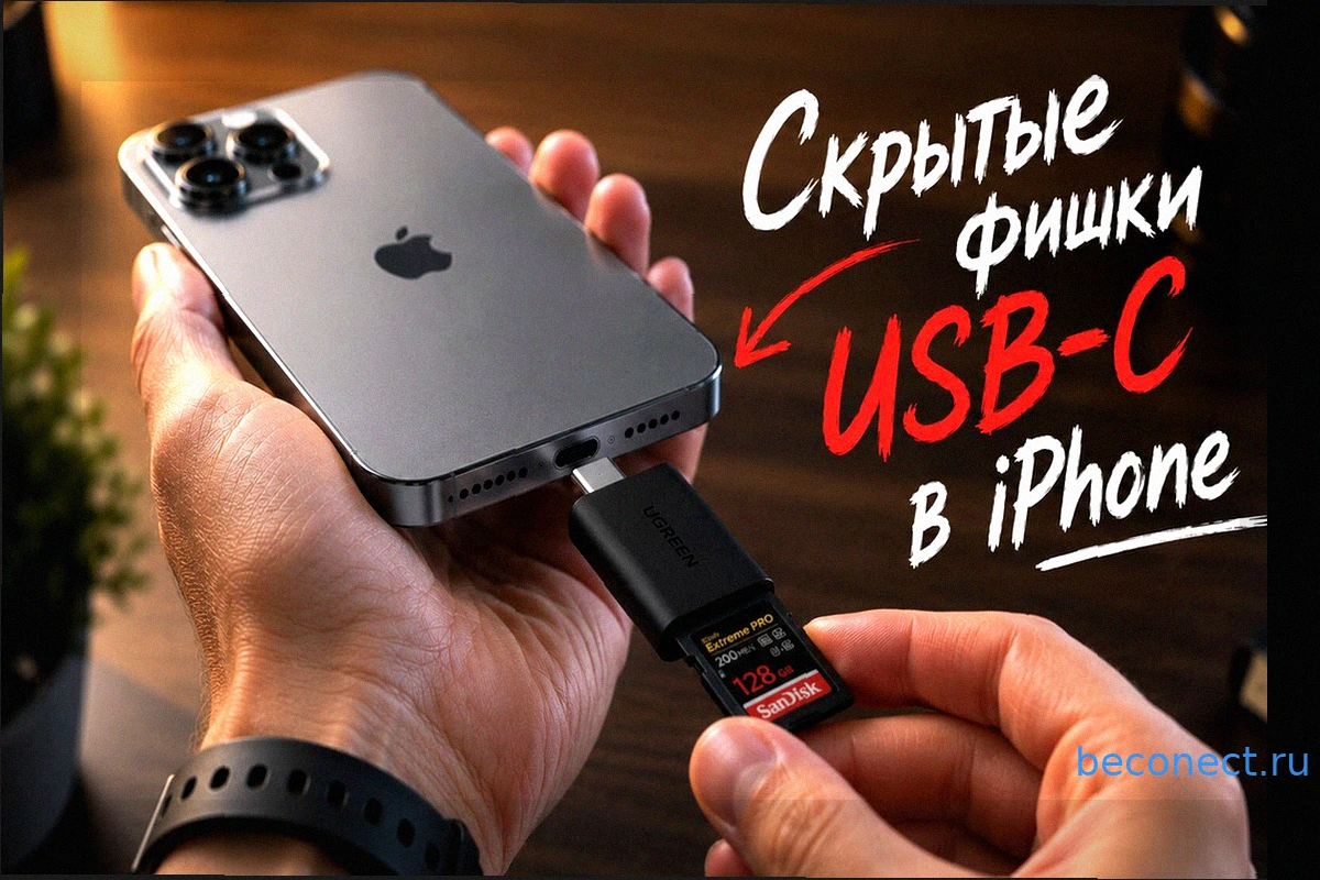Не только для зарядки: 10 гениальных способов использовать порт USB-C на твоём iPhone