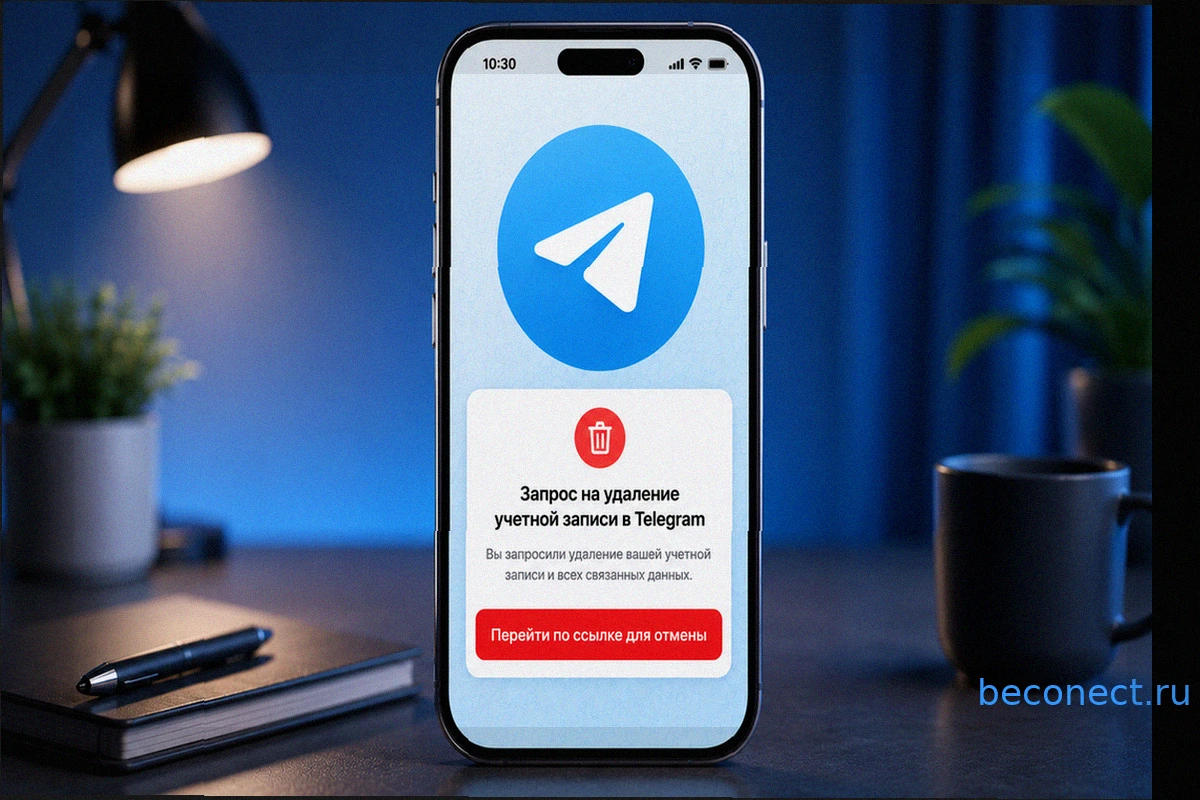 Запрос на удаление учетной записи в Telegram: не переходите по ссылке, это ловушка