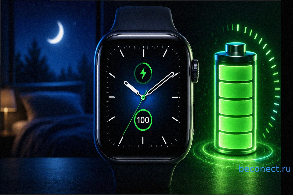 Я правильно настроил экран Apple Watch и экономлю заряд каждую ночь