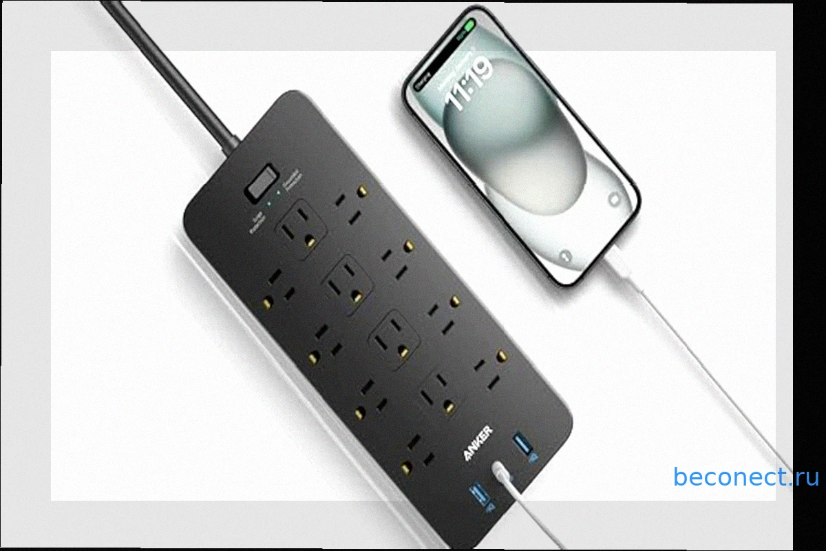 Удлинитель Anker 15-в-1: Эффективное Решение Проблемы Нехватки Розеток (Сейчас со Скидкой 20%)