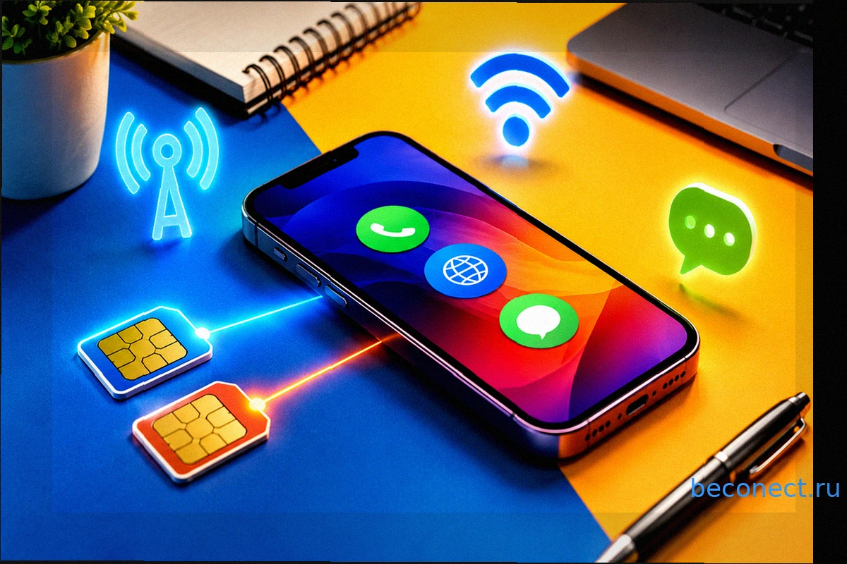 iPhone с двумя SIM-картами: как правильно настроить звонки, интернет и сообщения