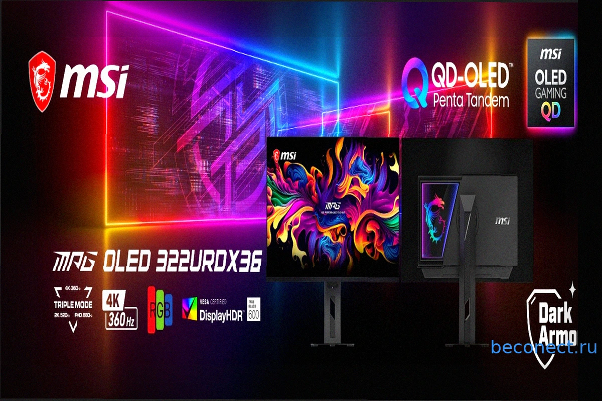 Игровой OLED-монитор MSI с тройным режимом: от 4K до 680 Гц