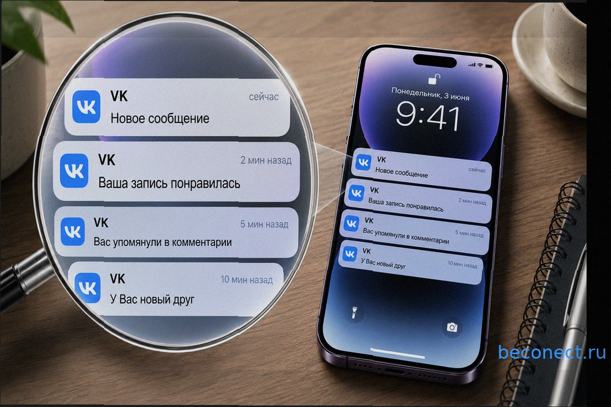 Как включить уведомления в VK на iPhone после удаления из App Store